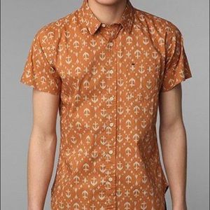 OBEY Anchor Short-Sleeved vintage button shirt